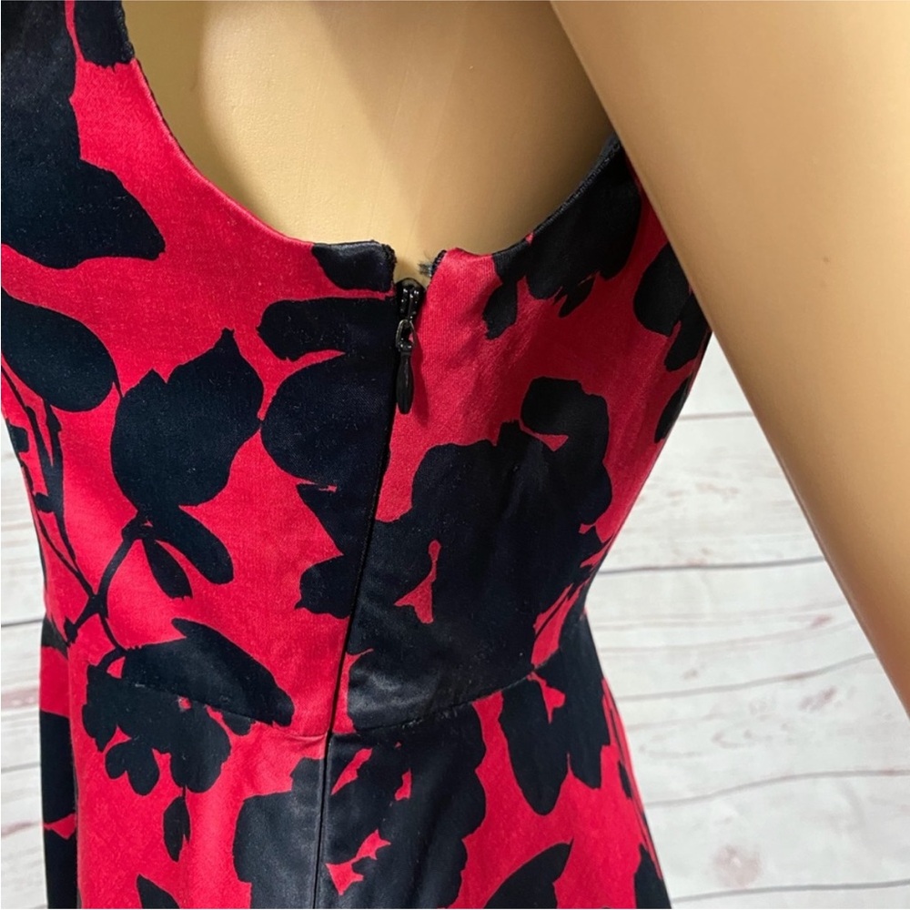 Topshop Floral Satin Off-The-Shoulder Mini Dress - Picture 6 of 11